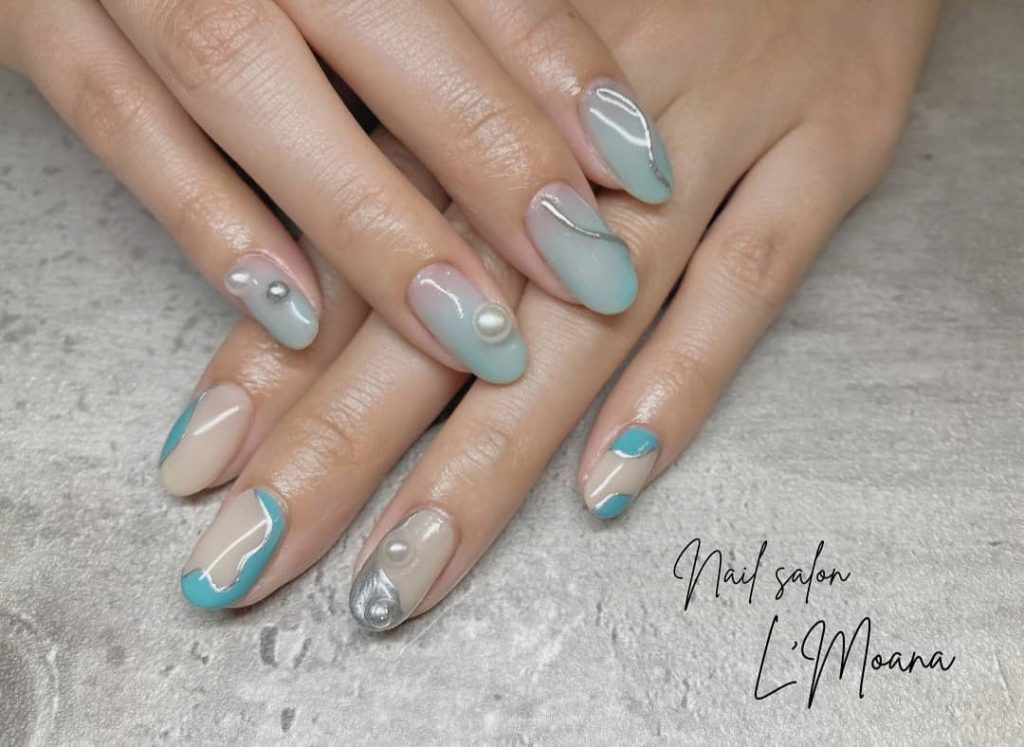 お客様nailart by arisa / @lmoana_arisa .@misato_olinail さんの持込画像を参考に? ??◌.◆Hand＊やり放題 ¥7,200→¥6,800(～5/31まで).=========================== Nail salon L&